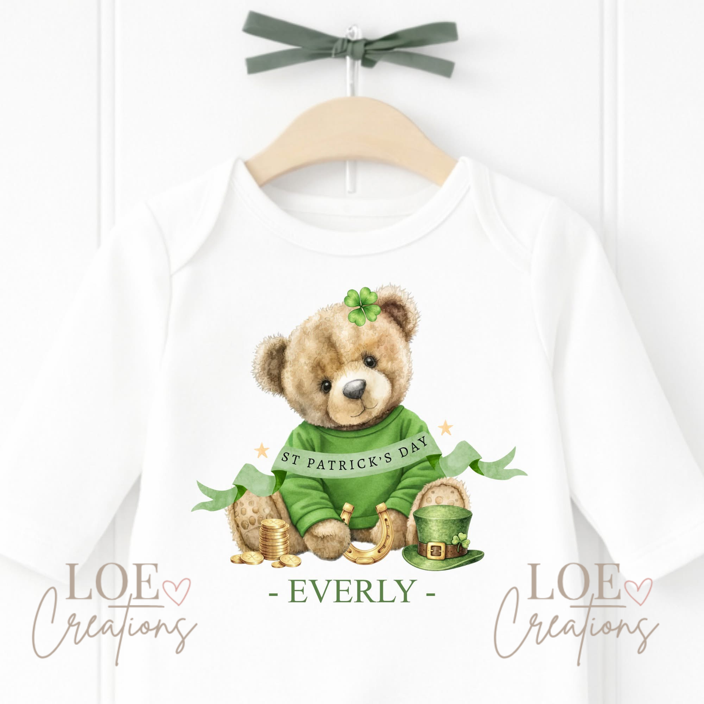Everly Bear St Patrick's Day