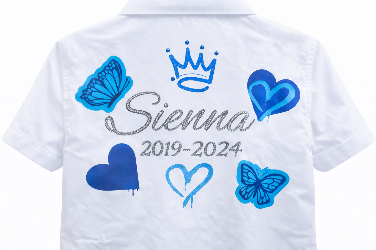 Butterflies and Hearts Leavers Shirt